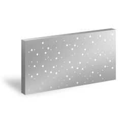 3D_Designový plotový panel Hliník s perforací GRAF 004 Bubliny – 1900×900_mm
